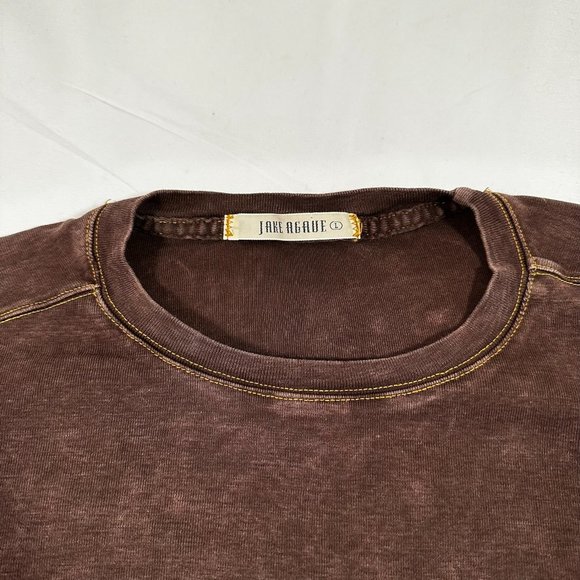 Jake Agave Men's Large Brown Premium Cotton Long Sleeve Shirt - Picture 2 of 12